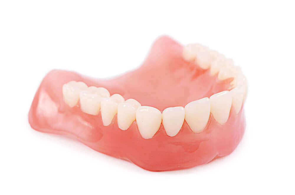 A set of dentures.